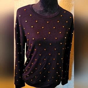 Gold Studded Sweatshirt